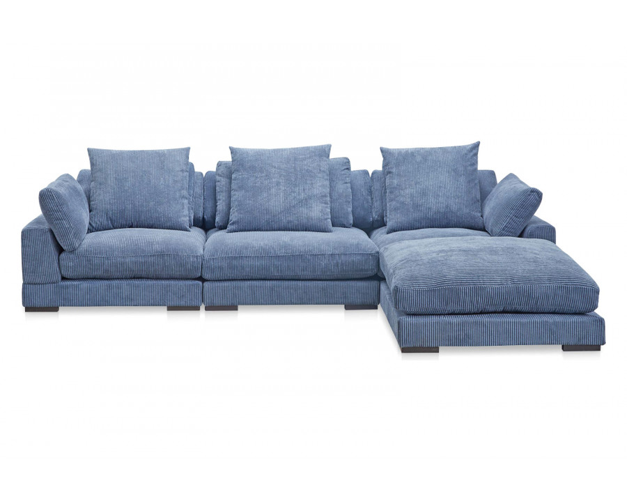 Moe's Tumble Lounge Modular Sectional - Ultra Blue