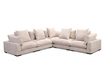 Moe's Tumble Classic L Modular Sectional - Cappuccino