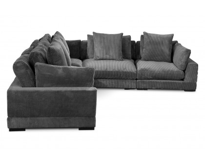 Moe's Tumble Classic L Modular Sectional - Dark Gray