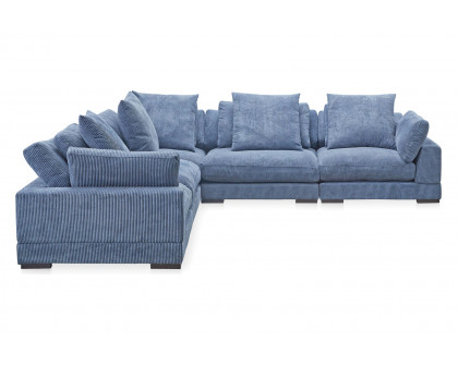 Moe's Tumble Classic L Modular Sectional - Ultra Blue