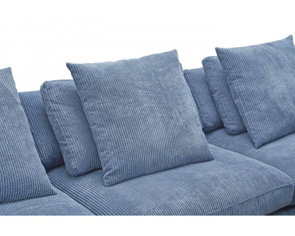 Moe's Tumble Classic L Modular Sectional - Ultra Blue