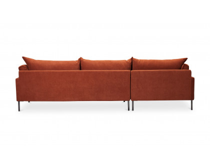 Moe's Jamara Scandinavian Left Facing Sectional - Burnt Auburn