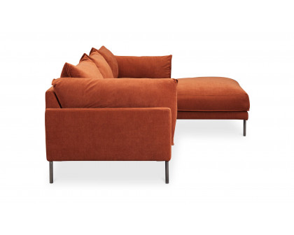 Moe's Jamara Scandinavian Right Facing Sectional - Burnt Auburn