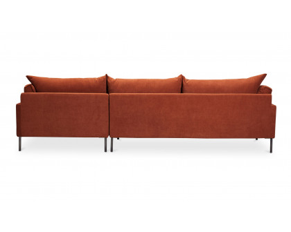 Moe's Jamara Scandinavian Right Facing Sectional - Burnt Auburn