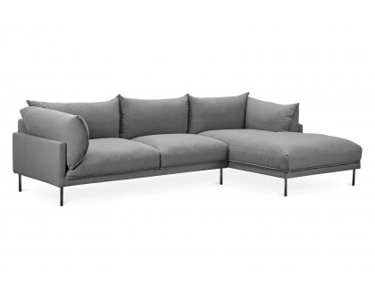 Moe's Jamara Scandinavian Right Facing Sectional - Charcoal Gray