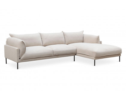 Moe's Jamara Scandinavian Right Facing Sectional - Sandy Beige