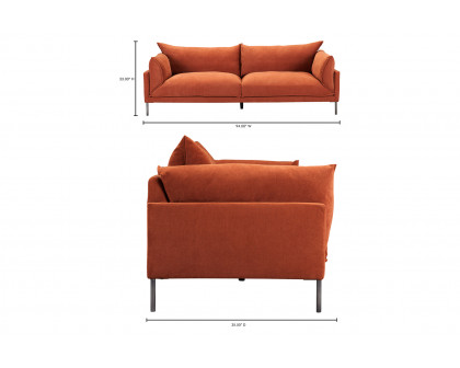 Moe's - Jamara Sofa in Orange