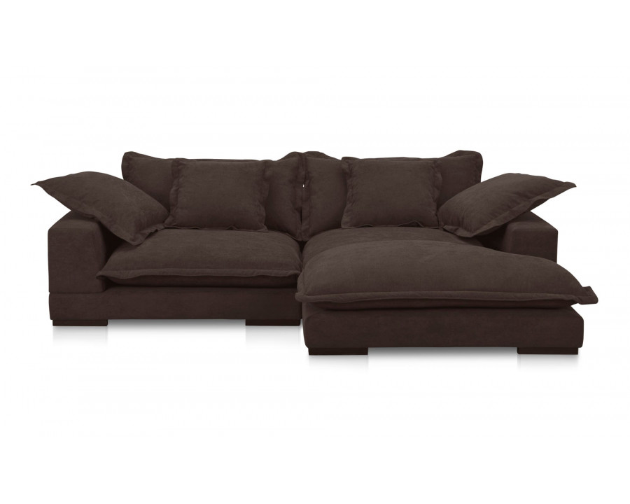 Moe's Daydream Contemporary Sectional - Dark Brown