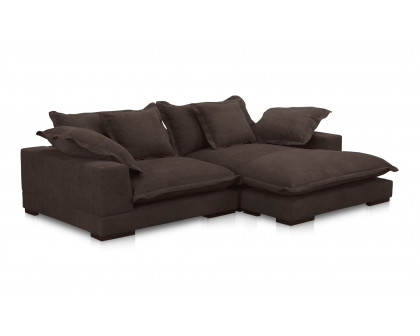 Moe's Daydream Contemporary Sectional - Dark Brown