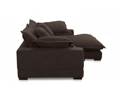 Moe's Daydream Contemporary Sectional - Dark Brown