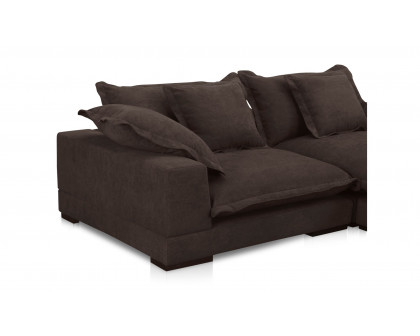 Moe's Daydream Contemporary Sectional - Dark Brown