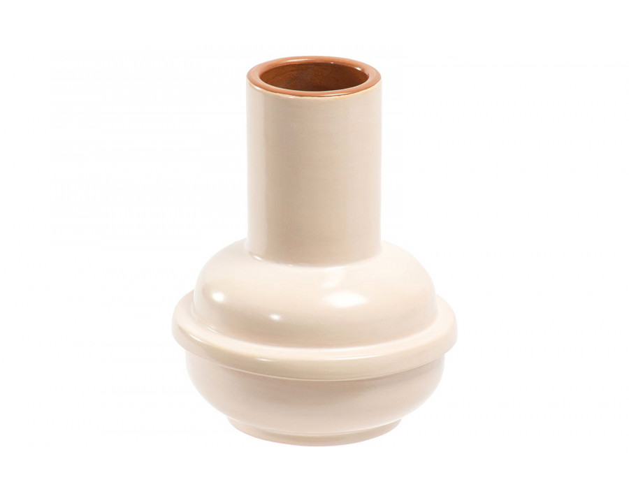 Moe's Nita Vase - Beige