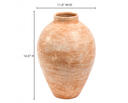 Moe's Dos Vase - Beige, Large