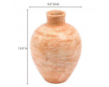 Moe's Dos Vase - Beige, Small