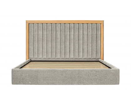 Moe's Nina Contemporary Queen Size Bed - Gray Mist