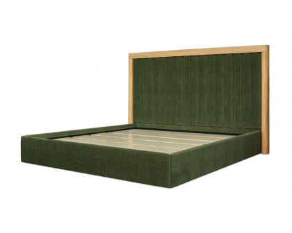 Moe's Nina Contemporary Queen Size Bed - Forest Green