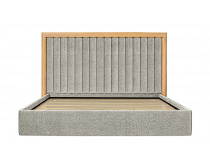 Moe's Nina Contemporary King Size Bed - Gray Mist