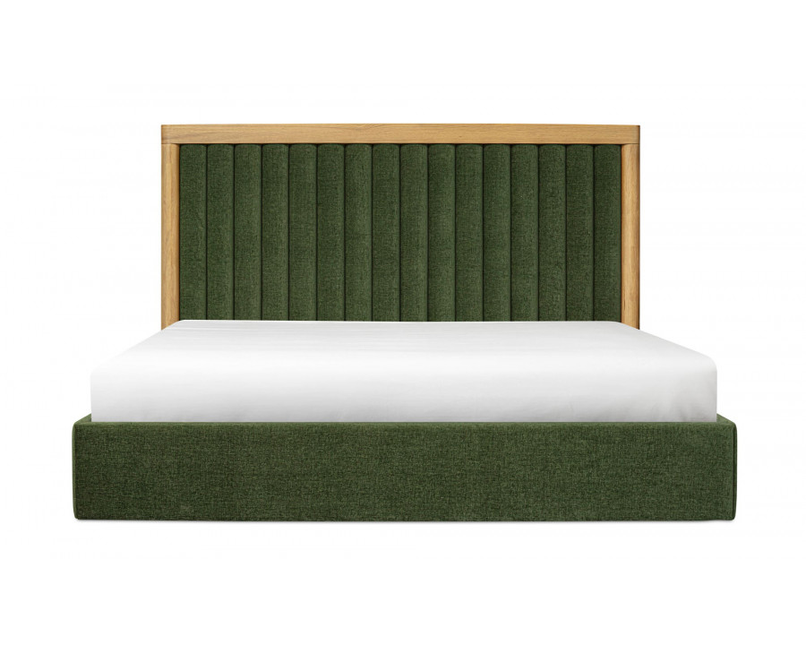 Moe's Nina Contemporary King Size Bed - Forest Green