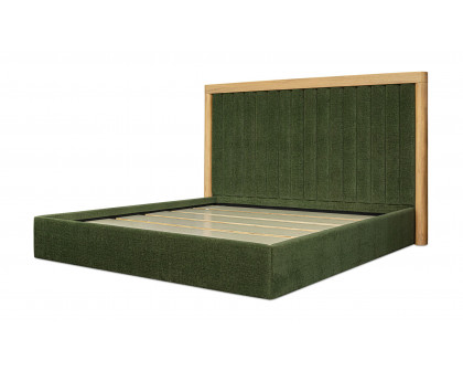 Moe's Nina Contemporary King Size Bed - Forest Green