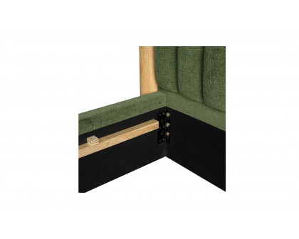 Moe's Nina Contemporary King Size Bed - Forest Green