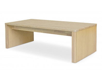 Moe's - Blake Contemporary Rectangular Coffee Table in Travertine