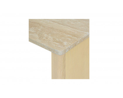 Moe's - Blake Contemporary Rectangular Coffee Table in Travertine