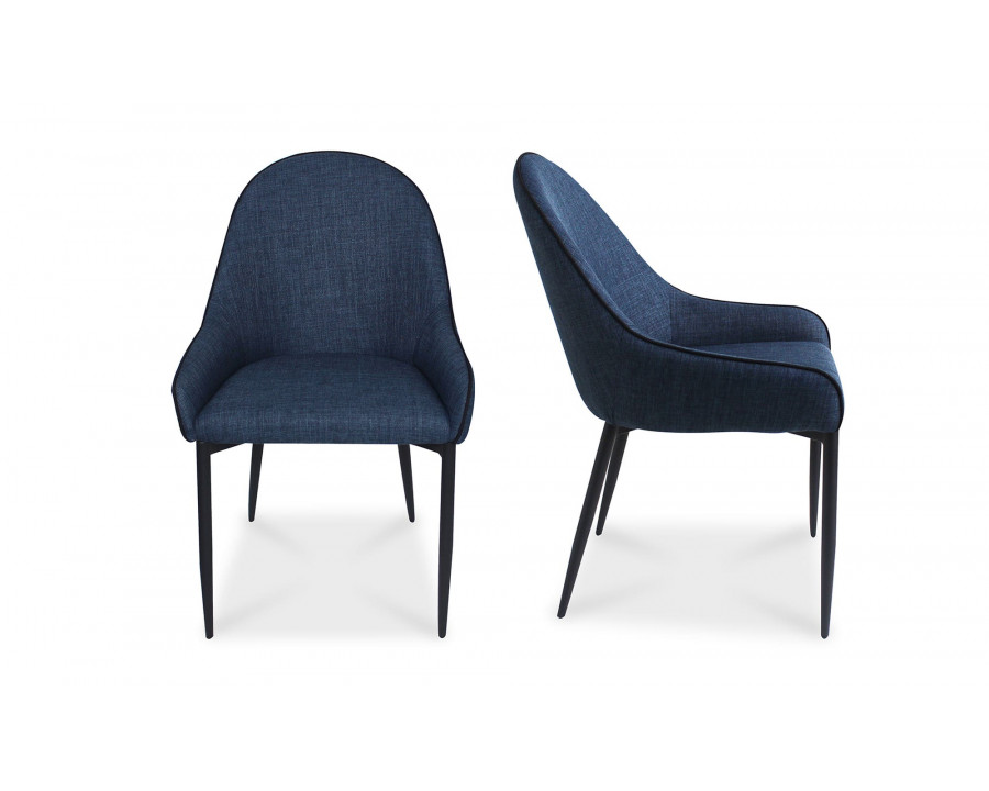 Moe's - Lapis Modern Dining Chair Set of 2 in Blue