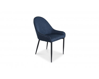 Moe's - Lapis Modern Dining Chair Set of 2 in Blue