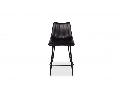 Moe's Alibi Contemporary Counter Stool Set of 2 - Black