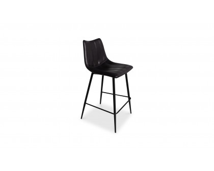 Moe's Alibi Contemporary Counter Stool Set of 2 - Black