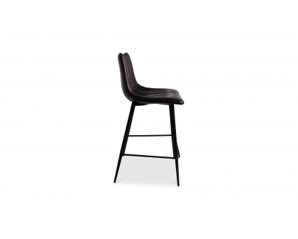 Moe's Alibi Contemporary Counter Stool Set of 2 - Black