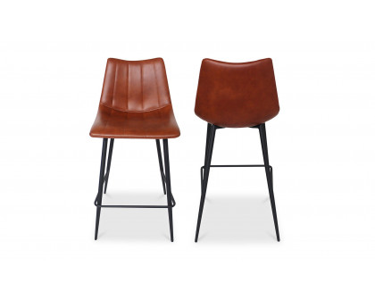 Moe's Alibi Contemporary Counter Stool Set of 2 - Brown