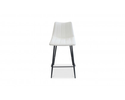 Moe's Alibi Contemporary Counter Stool Set of 2 - Cream White