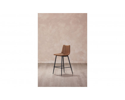 Moe's Alibi Contemporary Counter Stool Set of 2 - Tan