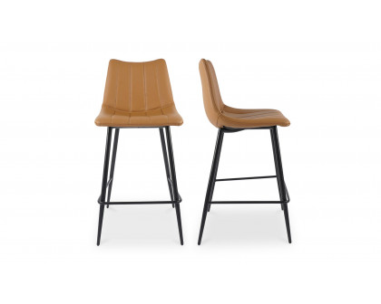 Moe's Alibi Contemporary Counter Stool Set of 2 - Tan