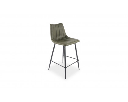 Moe's Alibi Contemporary Counter Stool Set of 2 - Dark Green