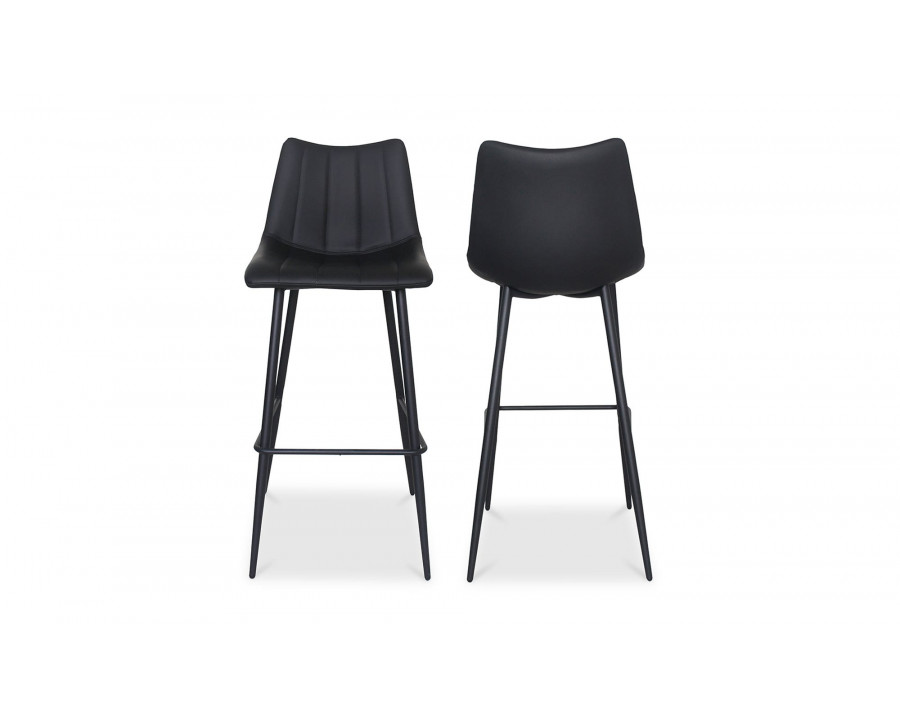 Moe's Alibi Contemporary Bar Stool Set of 2 - Black