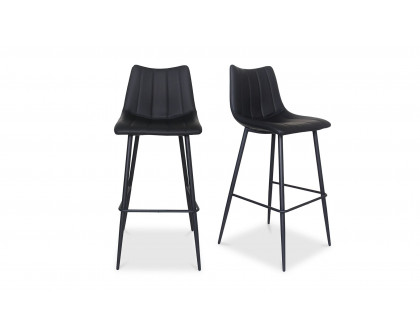 Moe's Alibi Contemporary Bar Stool Set of 2 - Black