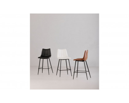 Moe's Alibi Contemporary Bar Stool Set of 2 - Brown