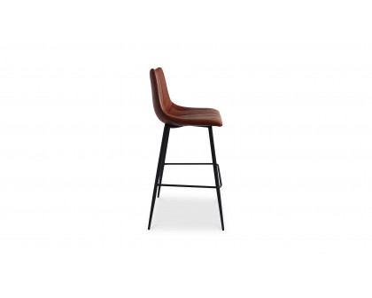 Moe's Alibi Contemporary Bar Stool Set of 2 - Brown