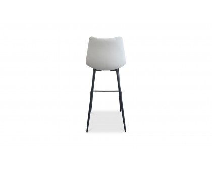 Moe's Alibi Contemporary Bar Stool Set of 2 - Cream White