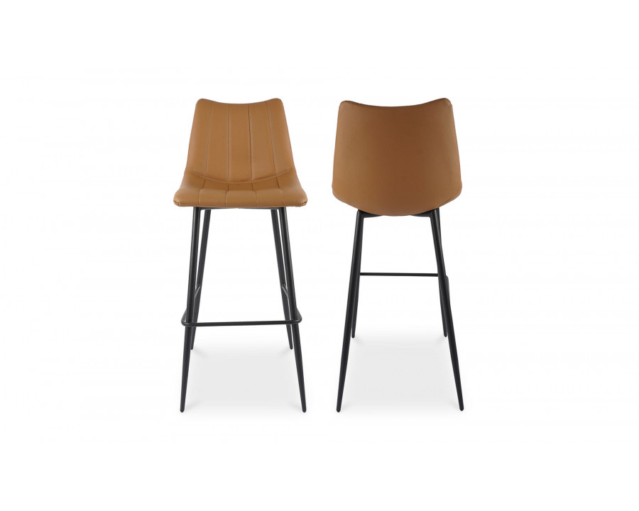 Moe's Alibi Contemporary Bar Stool Set of 2 - Tan