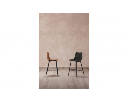 Moe's Alibi Contemporary Bar Stool Set of 2 - Tan