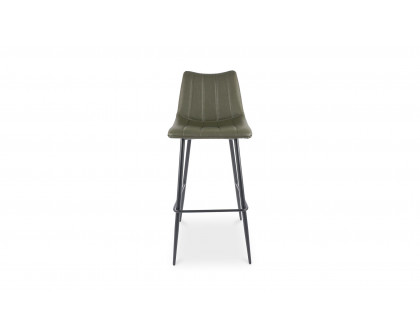 Moe's Alibi Contemporary Bar Stool Set of 2 - Dark Green