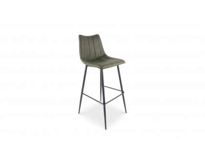 Moe's Alibi Contemporary Bar Stool Set of 2 - Dark Green