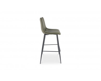 Moe's Alibi Contemporary Bar Stool Set of 2 - Dark Green