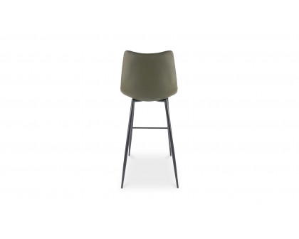 Moe's Alibi Contemporary Bar Stool Set of 2 - Dark Green