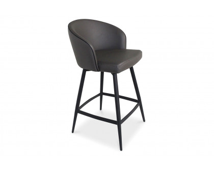 Moe's - Webber Swivel Counter Stool in Gray