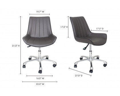 Moe's - Mack Office Chair in Gray