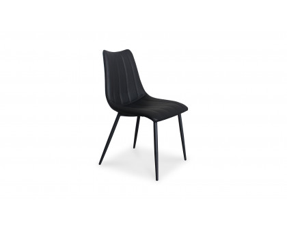 Moe's Alibi Contemporary Dining Chair Set of 2 - Black